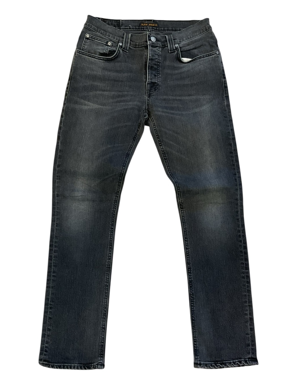 Nudie Jeans Men’s Black Haze Grim Tim Skinny Jeans
